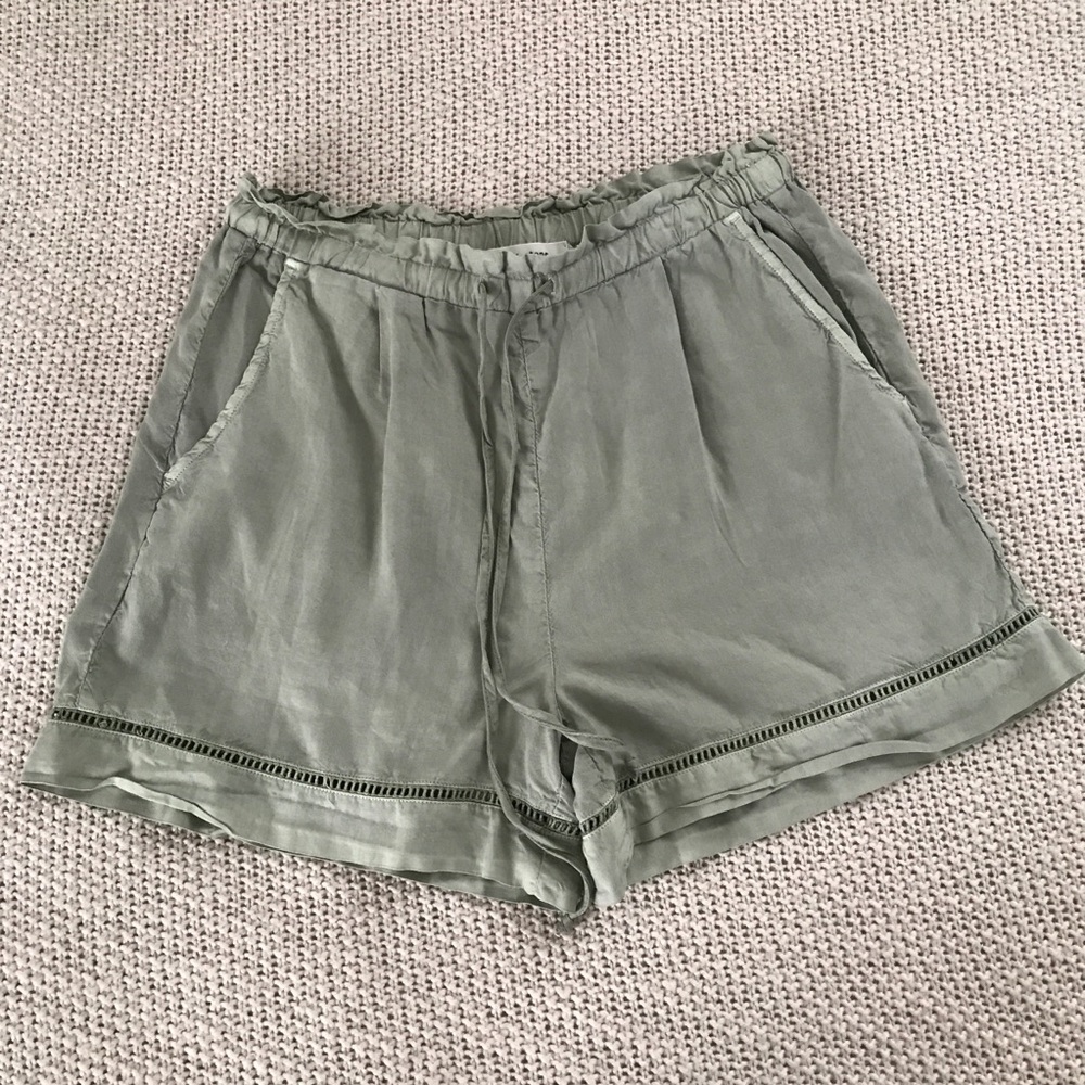 Anthropologie Cloth & Stone Green Shorts